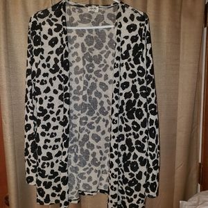Leopard print cardigan